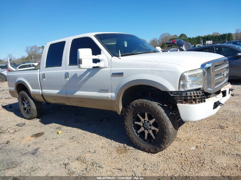2006 Ford F-250 Lariat/Xl/Xlt VIN: 1FTSW21P96EC92581 Lot: 43799433