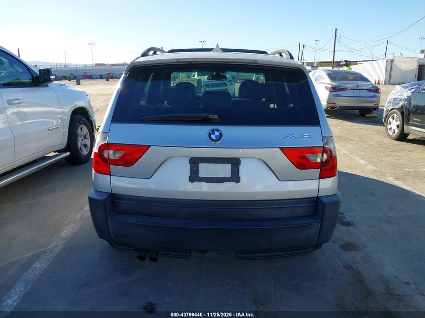 2004 BMW X3 3.0I VIN: WBXPA93444WA65652 Lot: 43799440