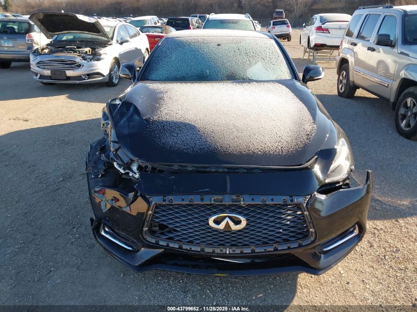 2017 Infiniti Q60 3.0T Red Sport 400 VIN: JN1FV7EL4HM702109 Lot: 43799652