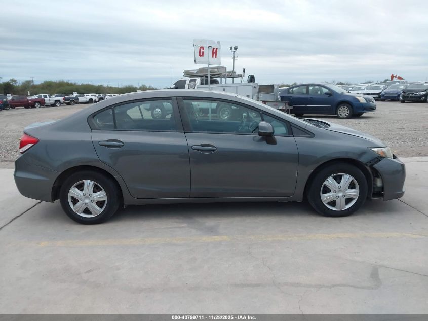 2013 Honda Civic Lx VIN: 2HGFB2F52DH584584 Lot: 43799711