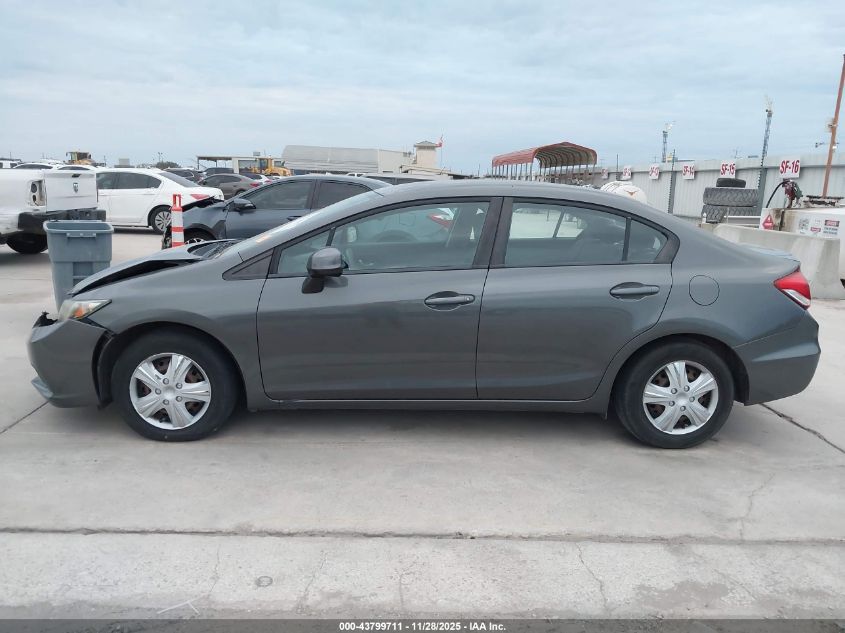 2013 Honda Civic Lx VIN: 2HGFB2F52DH584584 Lot: 43799711