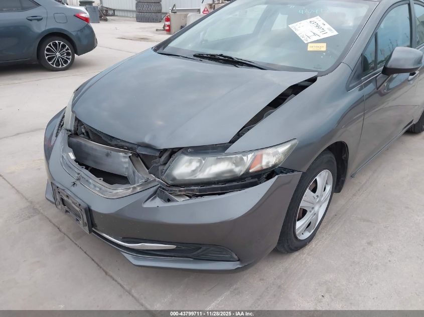 2013 Honda Civic Lx VIN: 2HGFB2F52DH584584 Lot: 43799711