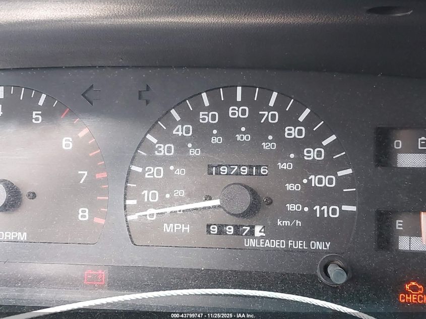 1997 Toyota T100 Sr5 V6 VIN: JT4TN14D6V0036753 Lot: 43799747