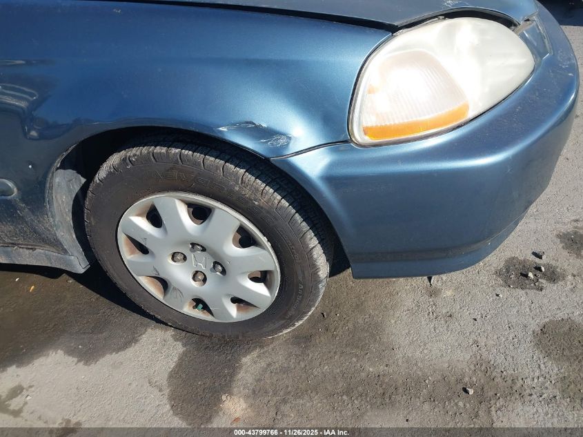 1998 Honda Civic Lx VIN: 2HGEJ6672WH612362 Lot: 43799766