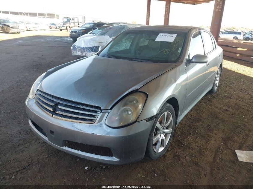 2006 Infiniti G35 VIN: JNKCV51E06M515280 Lot: 43799781