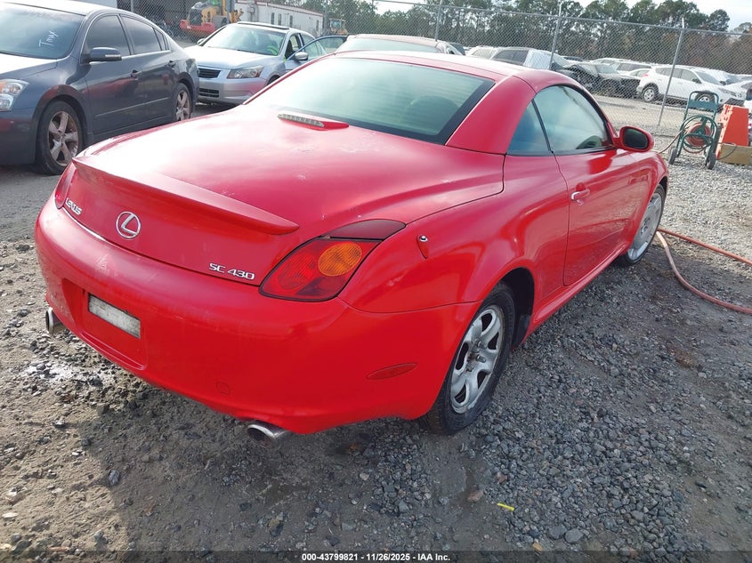 JTHFN48Y320022444 2002 LEXUS SC photo no. 4