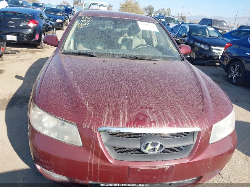 2008 Hyundai Sonata Gls VIN: 5NPET46C38H351926 Lot: 43800001