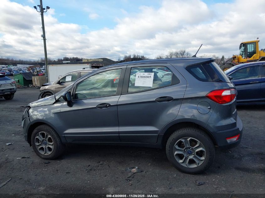 2019 Ford Ecosport S VIN: MAJ6S3FL4KC288071 Lot: 43800005
