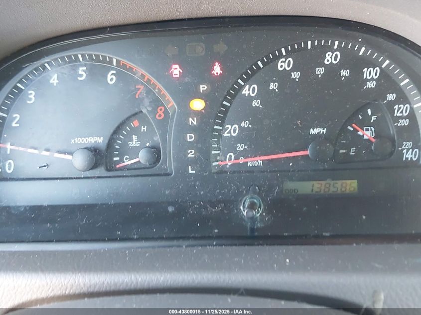 2003 Toyota Camry Le VIN: JTDBE32K130215997 Lot: 43800015