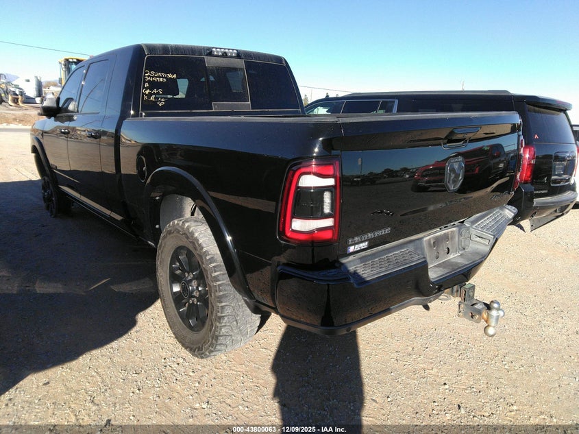 Vin: 3c6ur5nl8lg274075, lot: 44295510, ram 2500 laramie  4x4 6'4 box 20203