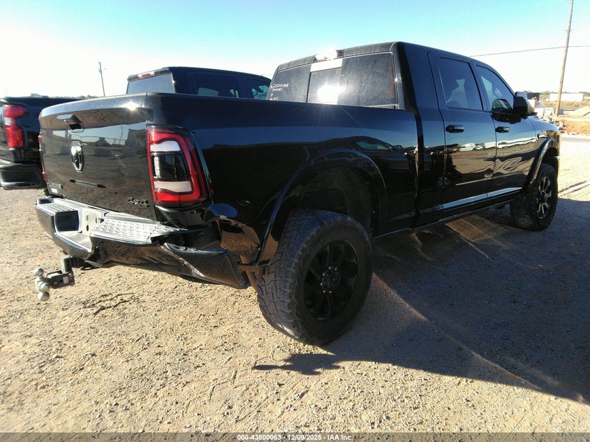 Vin: 3c6ur5nl8lg274075, lot: 44295510, ram 2500 laramie  4x4 6'4 box 20204