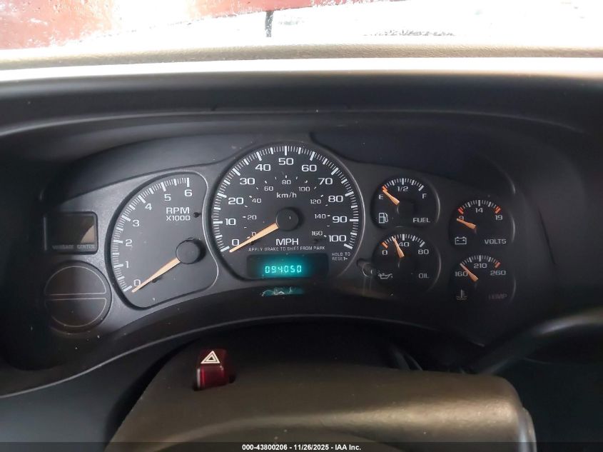 2002 Chevrolet Silverado 1500 Ls VIN: 2GCEC19T121298291 Lot: 43800206