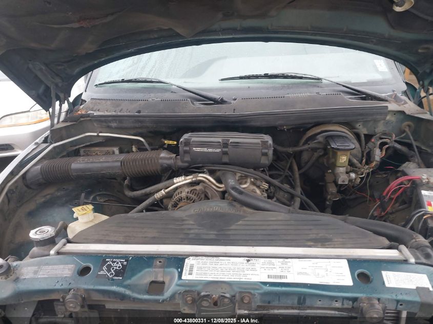 1997 Dodge Ram 1500 St VIN: 1B7HC13Y6VJ567168 Lot: 43800331