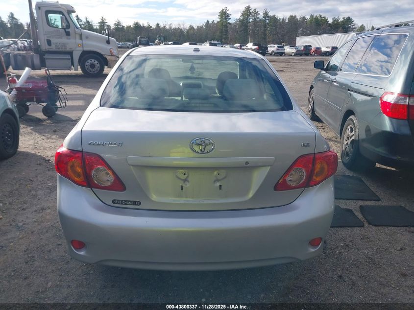 2009 Toyota Corolla Le VIN: JTDBL40E99J038854 Lot: 43800337