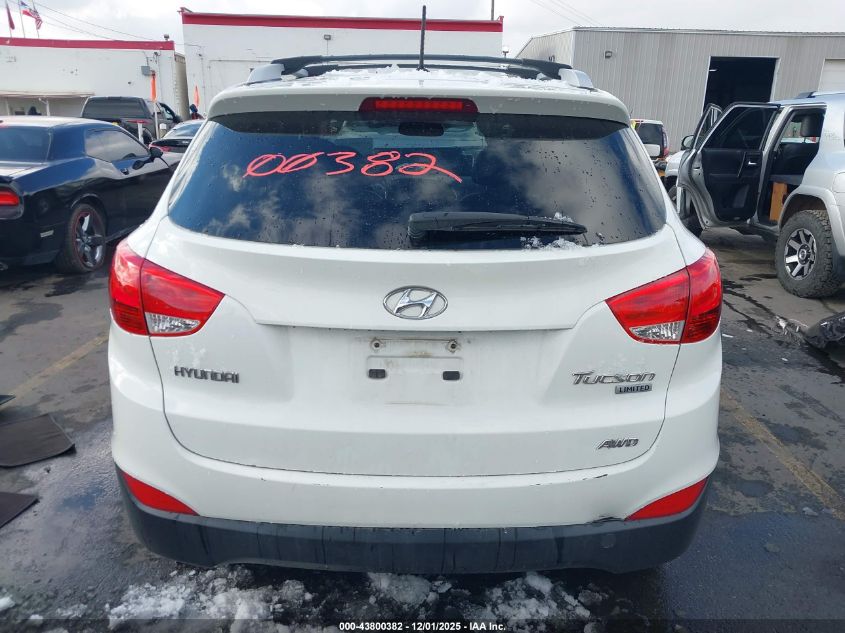 2013 Hyundai Tucson Limited VIN: KM8JUCAC2DU579019 Lot: 43800382