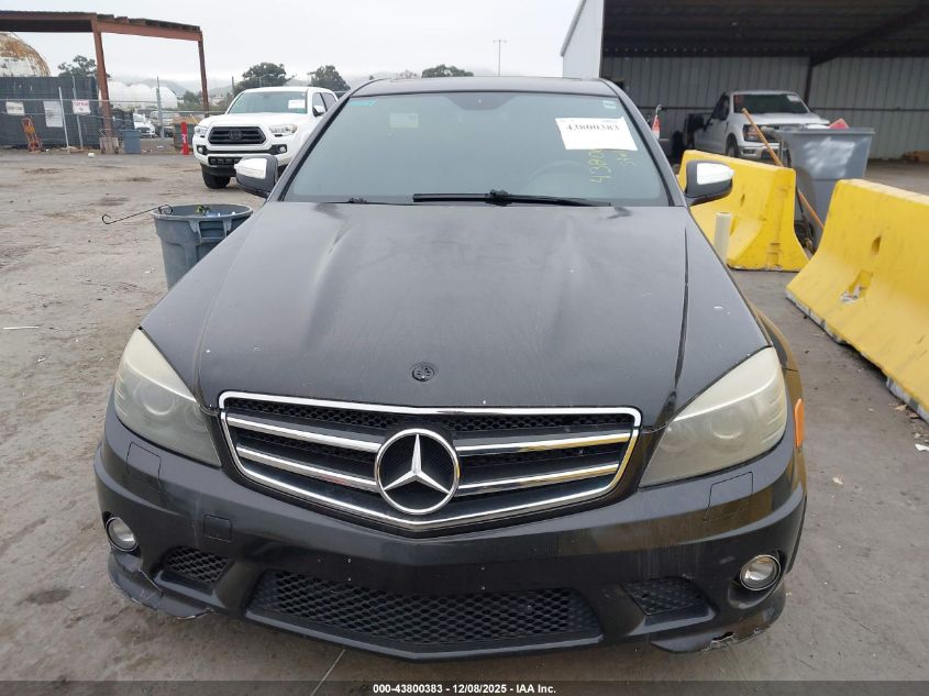 2009 Mercedes-Benz C 63 Amg VIN: WDDGF77X69F269595 Lot: 43800383