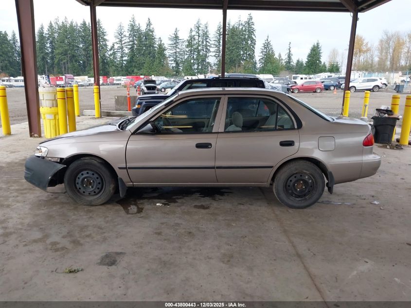 2000 Toyota Corolla Ce VIN: 1NXBR12E2YZ316559 Lot: 43800443