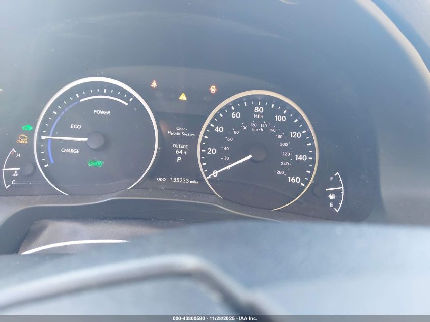 2015 Lexus Es 300H VIN: JTHBW1GG6F2084580 Lot: 43800580