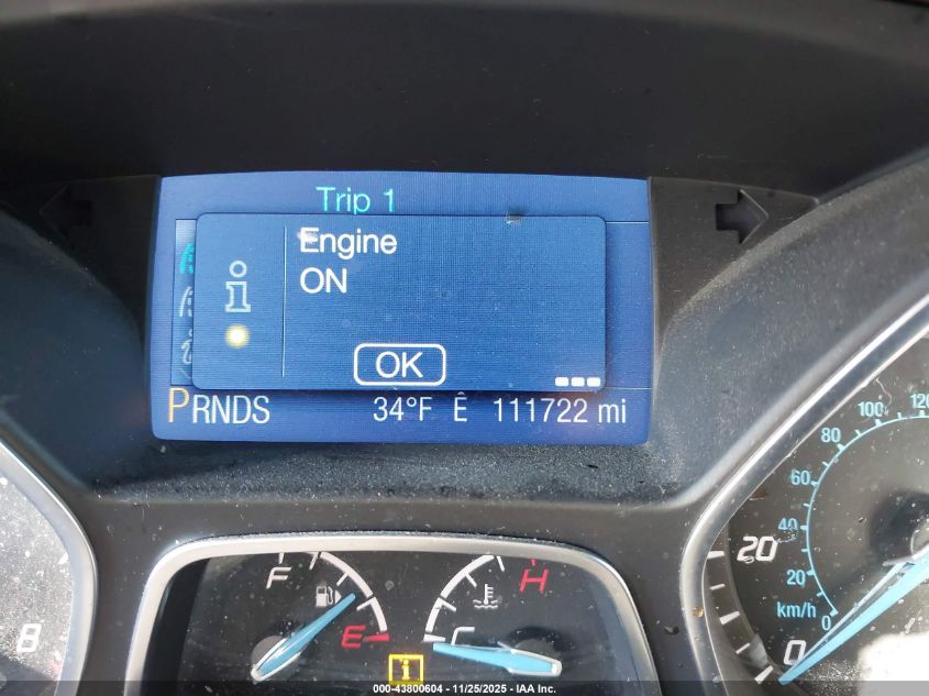 2013 Ford Focus Se VIN: 1FADP3K21DL276372 Lot: 43800604