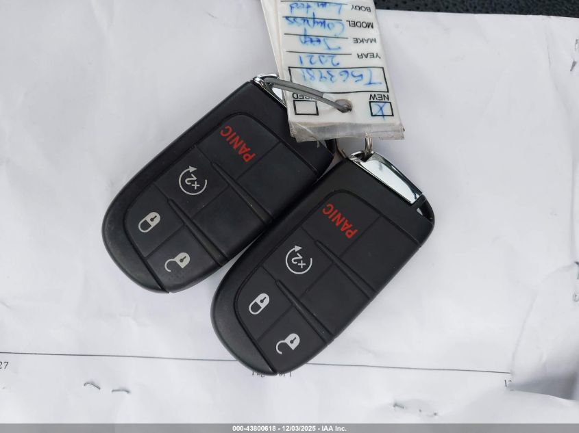 2021 Jeep Compass Limited Fwd VIN: 3C4NJCCB0MT563981 Lot: 43800618