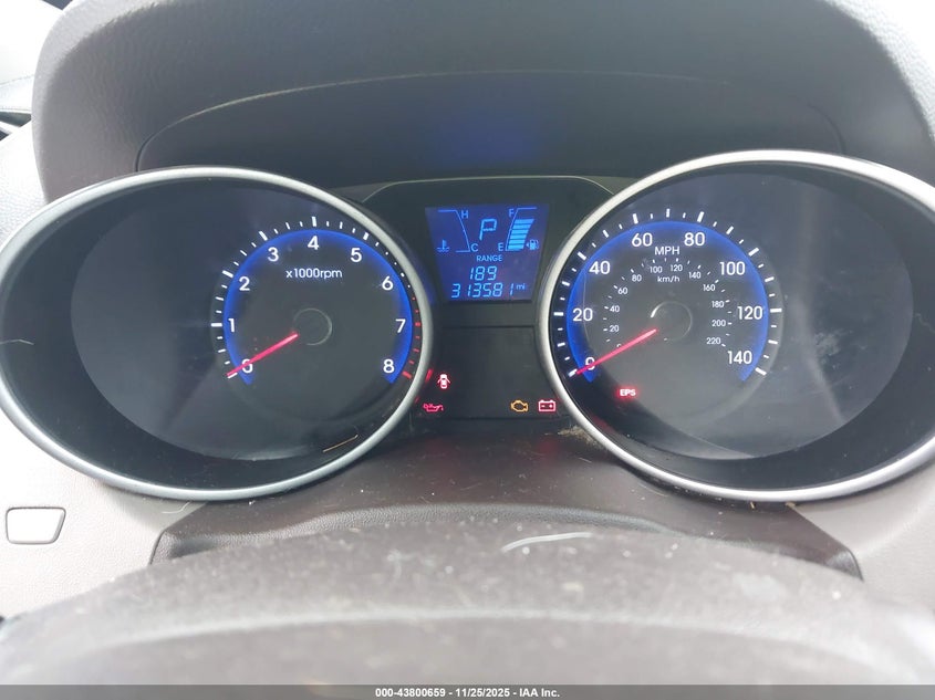 2013 Hyundai Tucson Gls VIN: KM8JUCAC8DU672658 Lot: 43800659