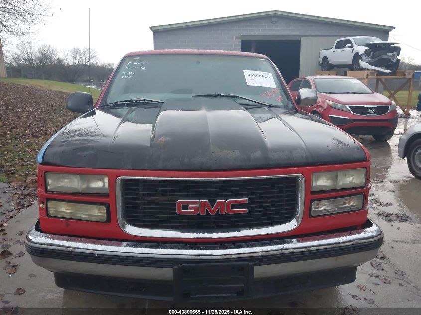 1998 GMC Sierra 1500 Sl Wideside VIN: 2GTEC19R9W1518108 Lot: 43800665