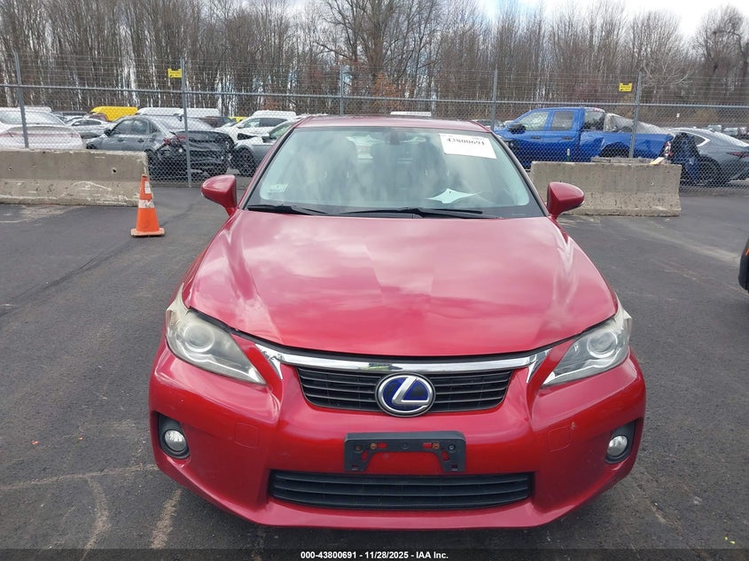 2012 Lexus Ct 200H Premium VIN: JTHKD5BH1C2094250 Lot: 43800691