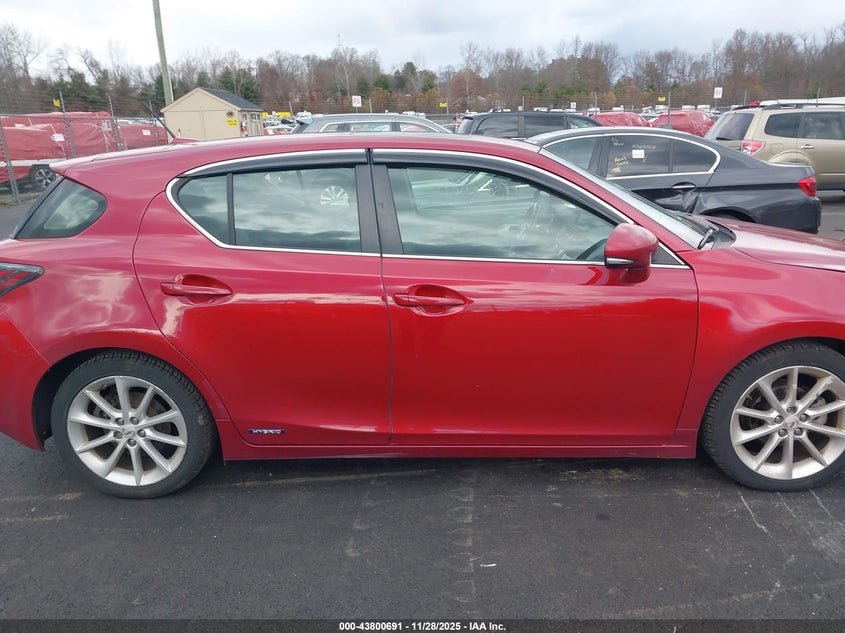 2012 Lexus Ct 200H Premium VIN: JTHKD5BH1C2094250 Lot: 43800691