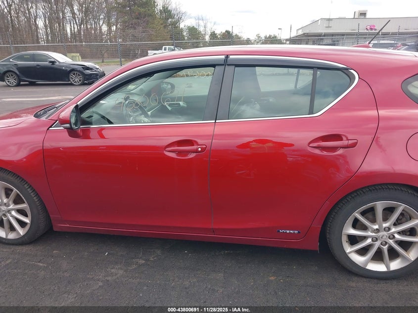 2012 Lexus Ct 200H Premium VIN: JTHKD5BH1C2094250 Lot: 43800691