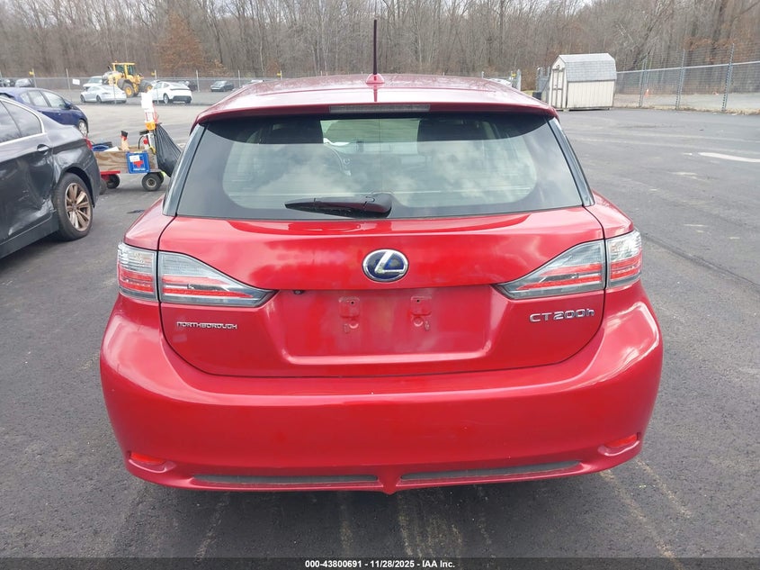 2012 Lexus Ct 200H Premium VIN: JTHKD5BH1C2094250 Lot: 43800691