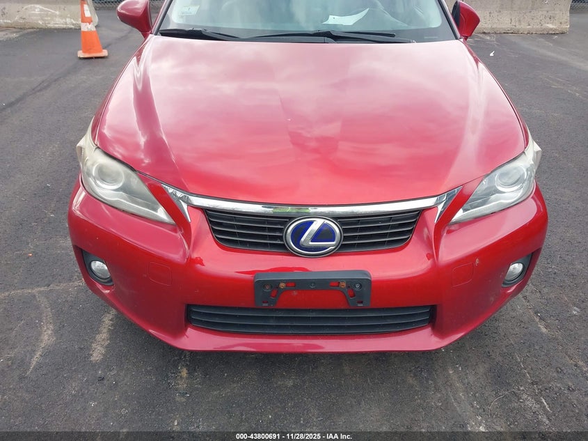 2012 Lexus Ct 200H Premium VIN: JTHKD5BH1C2094250 Lot: 43800691