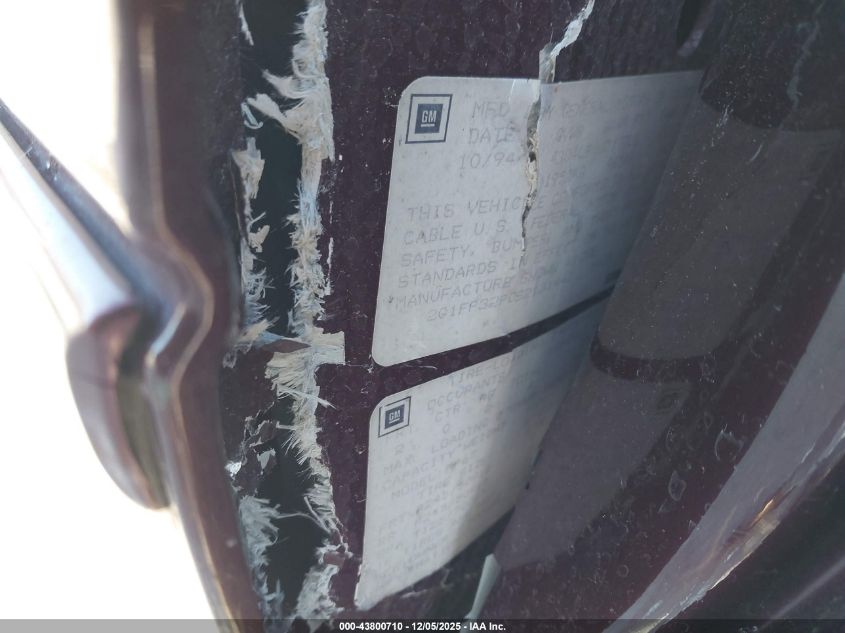 1995 Chevrolet Camaro Z28 VIN: 2G1FP32P0S2131442 Lot: 43800710