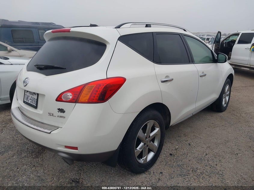 Vin: jn8az1mw3aw124572, lot: 44296239, nissan murano sl 20104