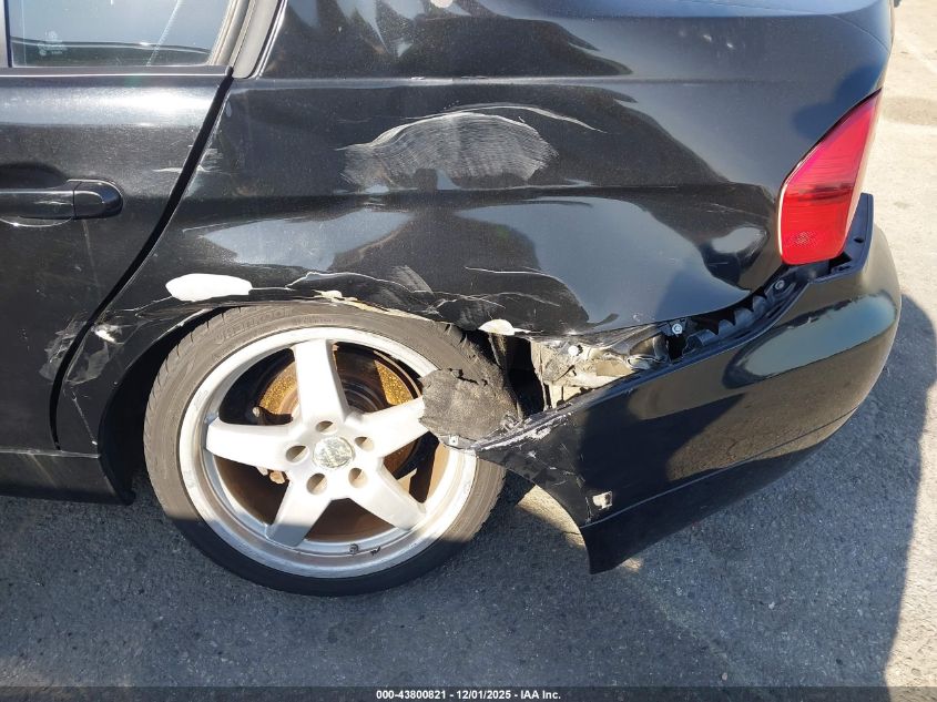 2008 BMW 328I VIN: WBAVC53518FZ89501 Lot: 43800821