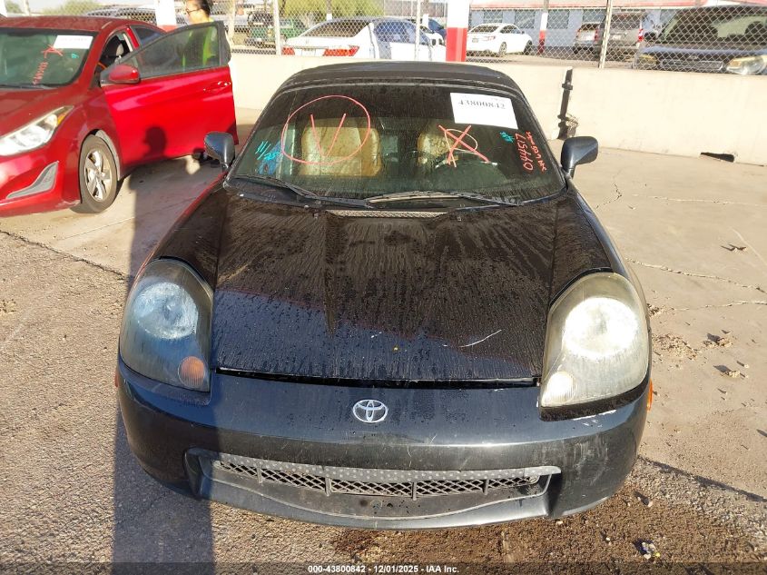 2002 Toyota Mr2 Spyder VIN: JTDFR320020044517 Lot: 43800842