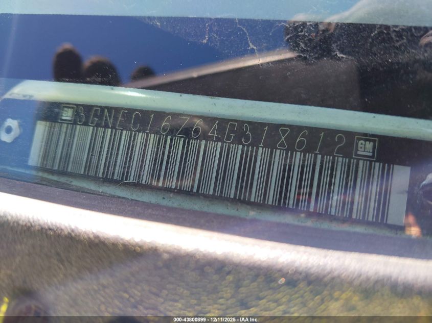 2004 Chevrolet Suburban 1500 Lt VIN: 3GNEC16Z64G318612 Lot: 43800899