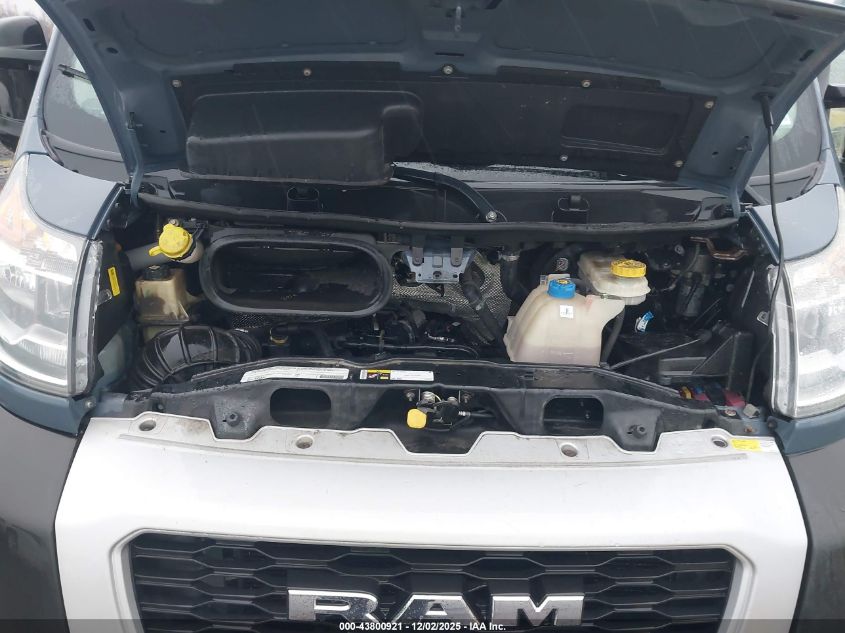 2021 Ram Promaster 3500 Cargo Van High Roof 159 Wb Ext VIN: 3C6MRVJG0ME562615 Lot: 43800921