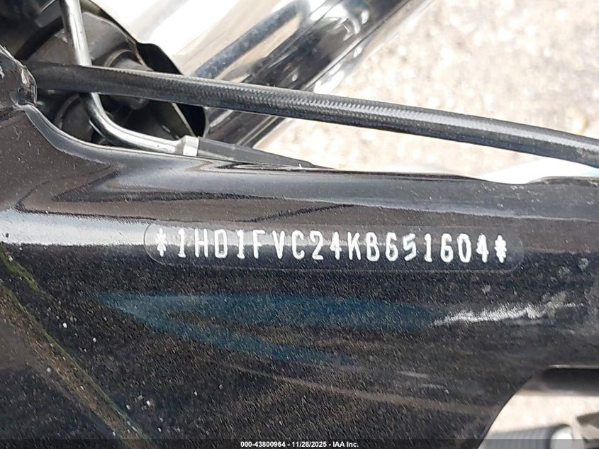 2019 Harley-Davidson Flht VIN: 1HD1FVC24KB651604 Lot: 43800964