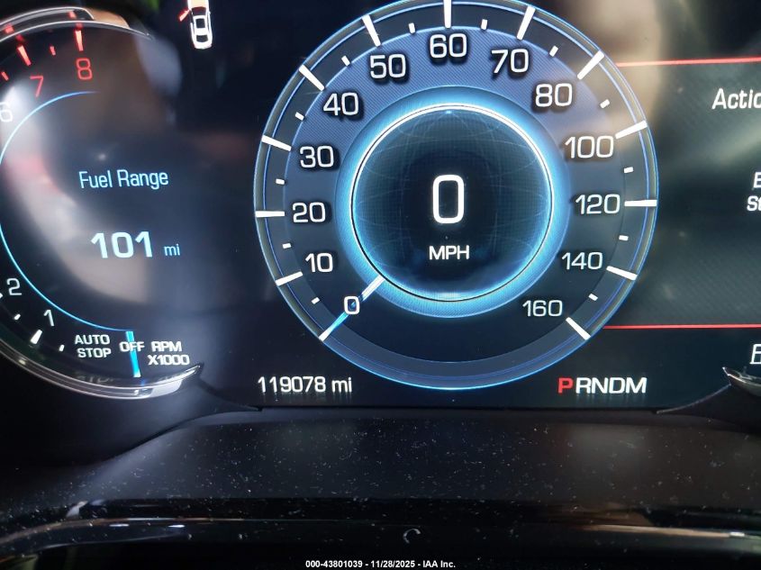 2016 Cadillac Cts Performance Collection VIN: 1G6AS5SS8G0187527 Lot: 43801039