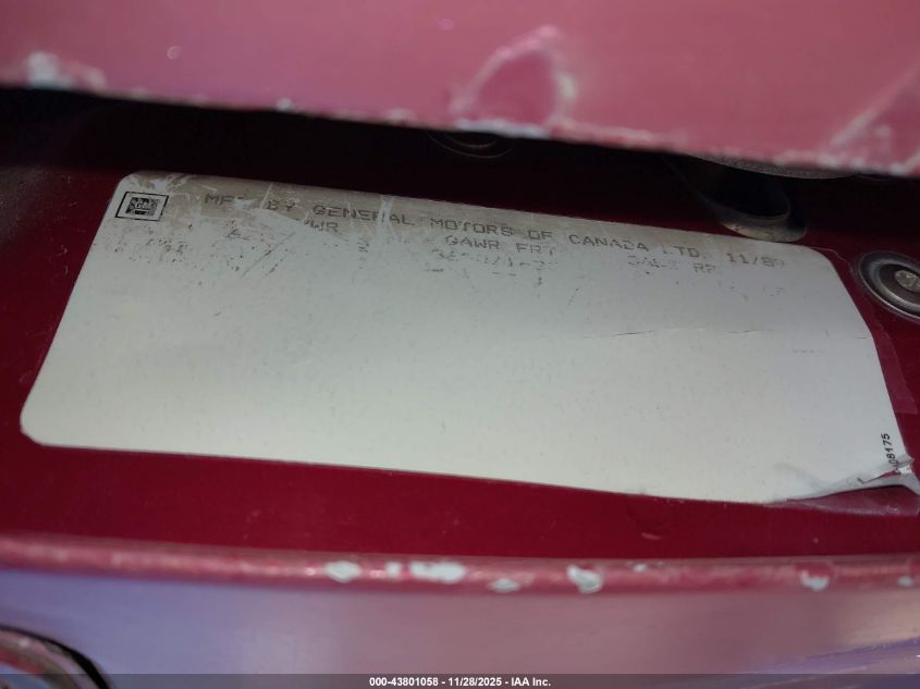 1990 Chevrolet Gmt-400 C1500 VIN: 2GCEC19K3L1151026 Lot: 43801058