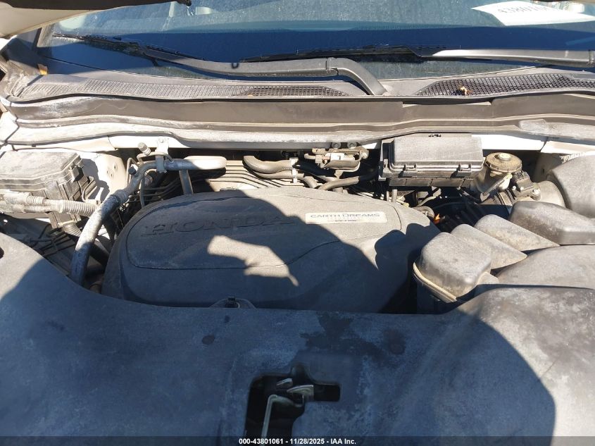 2017 Honda Pilot Ex-L VIN: 5FNYF5H69HB010059 Lot: 43801061