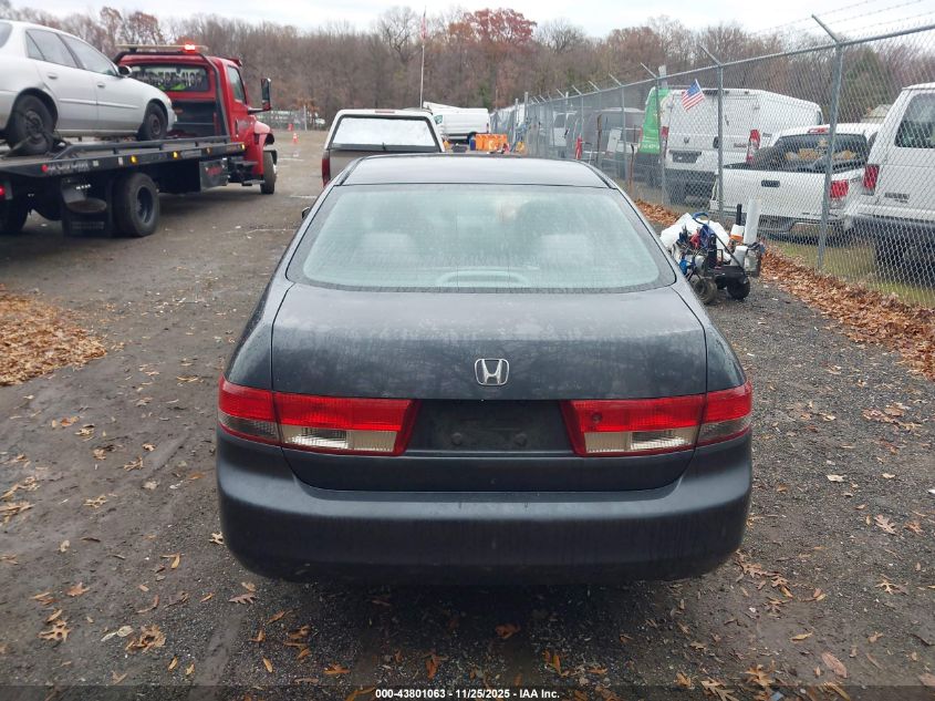 2003 Honda Accord 2.4 Lx VIN: 1HGCM56393A138264 Lot: 43801063