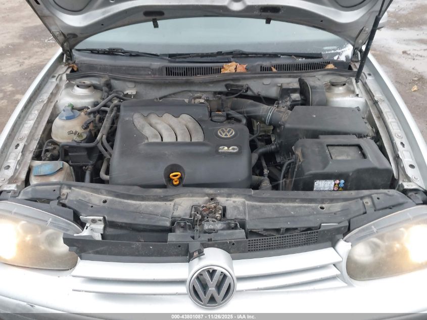 2003 Volkswagen Golf Gls VIN: 9BWGK21J934047932 Lot: 43801087