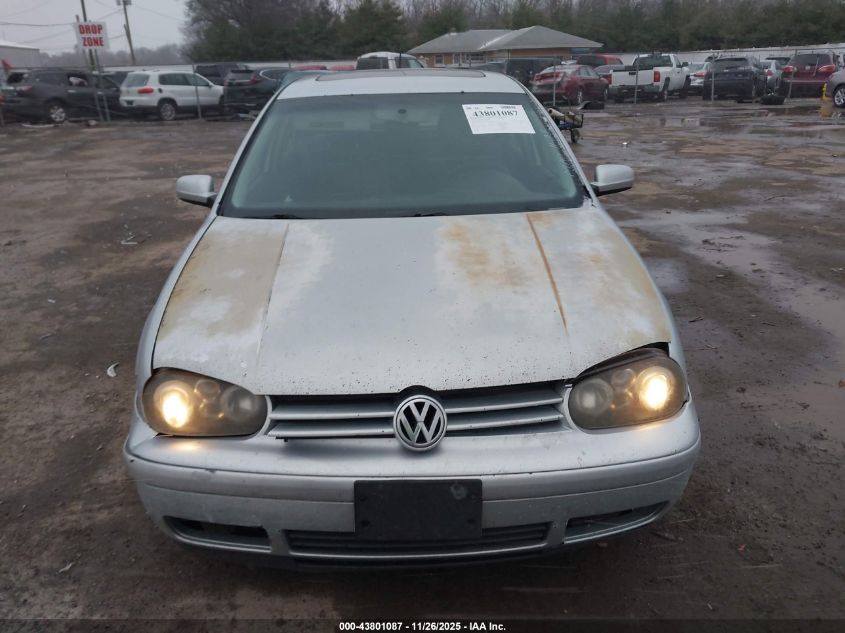 2003 Volkswagen Golf Gls VIN: 9BWGK21J934047932 Lot: 43801087