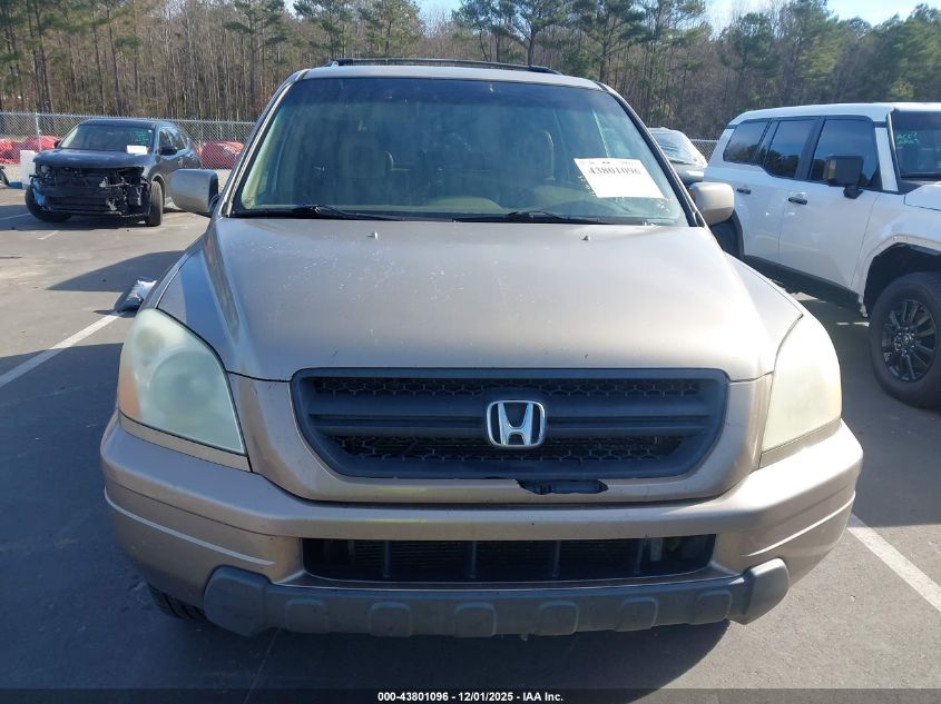 2003 Honda Pilot Ex-L VIN: 2HKYF18553H545240 Lot: 43801096