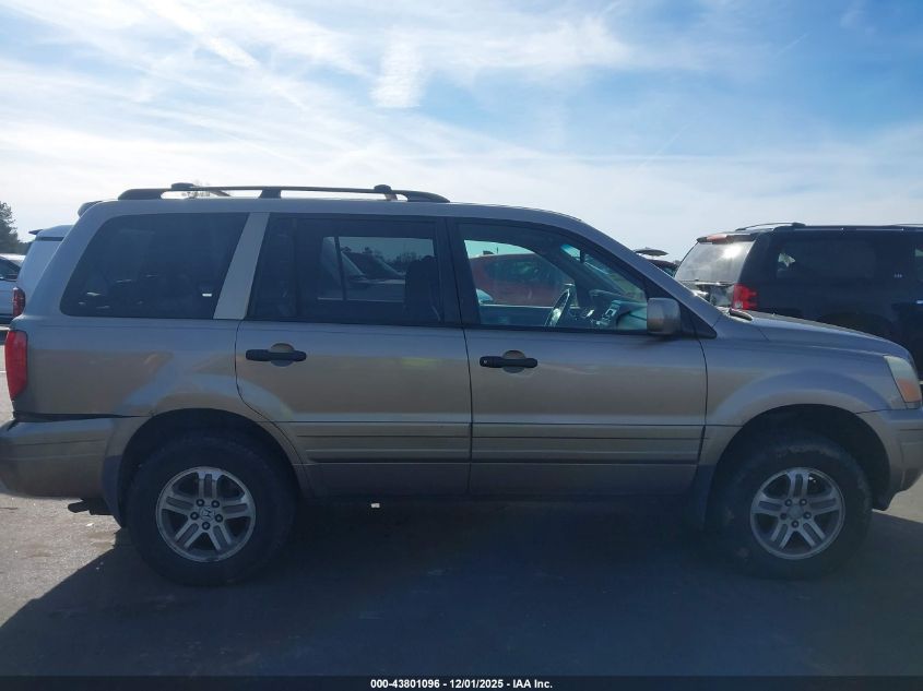 2003 Honda Pilot Ex-L VIN: 2HKYF18553H545240 Lot: 43801096