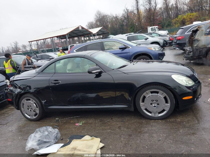 2002 Lexus Sc 430 VIN: JTHFN48Y720001886 Lot: 43801113