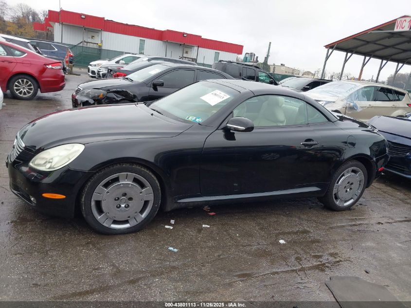 2002 Lexus Sc 430 VIN: JTHFN48Y720001886 Lot: 43801113