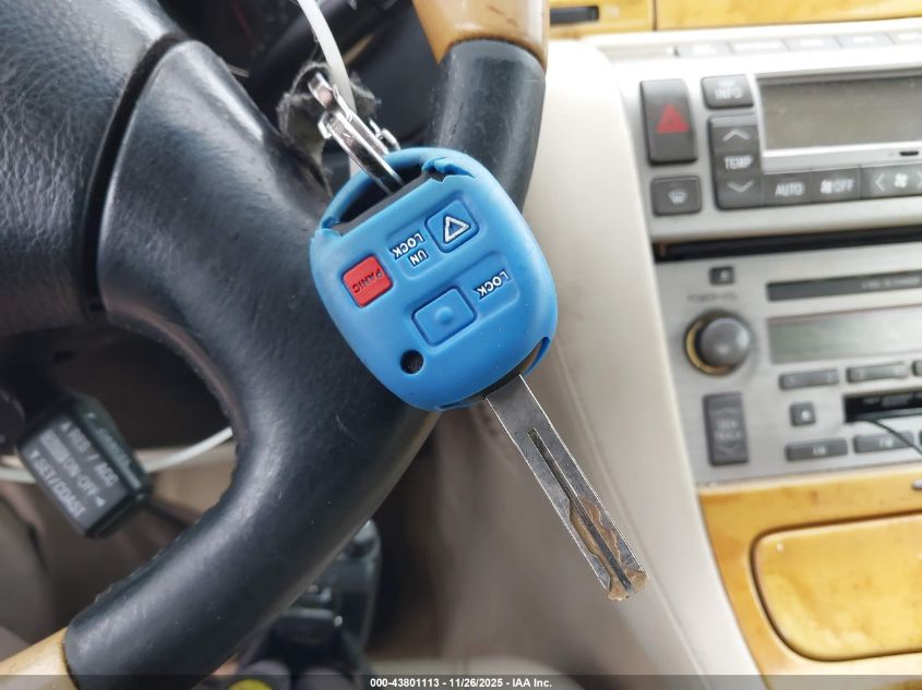 2002 Lexus Sc 430 VIN: JTHFN48Y720001886 Lot: 43801113