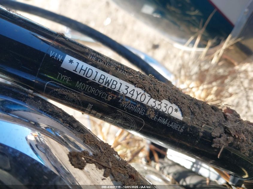 2004 Harley-Davidson Flstci VIN: 1HD1BWB134Y073330 Lot: 43801119